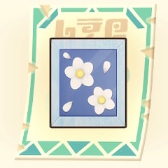 ブルーな花の絵画(レシピ)