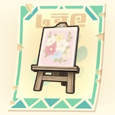 花の絵のキャンバス(レシピ)